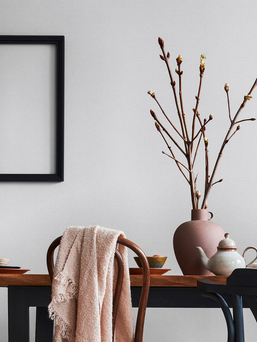 House of Turnowsky - Linen Style plain wallpaper AS Creation    
