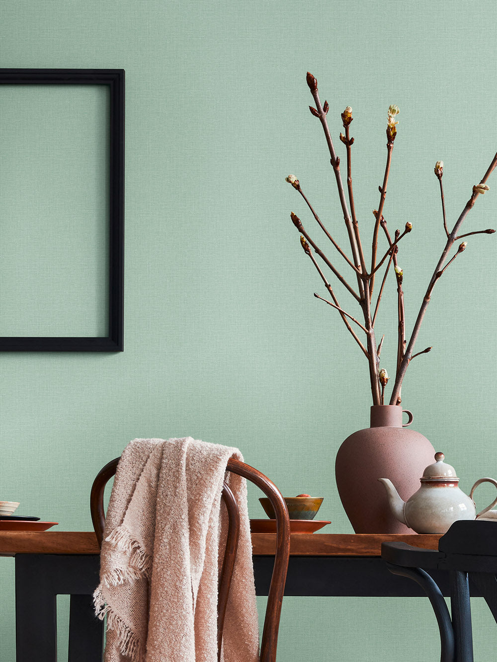 House of Turnowsky - Linen Style plain wallpaper AS Creation    
