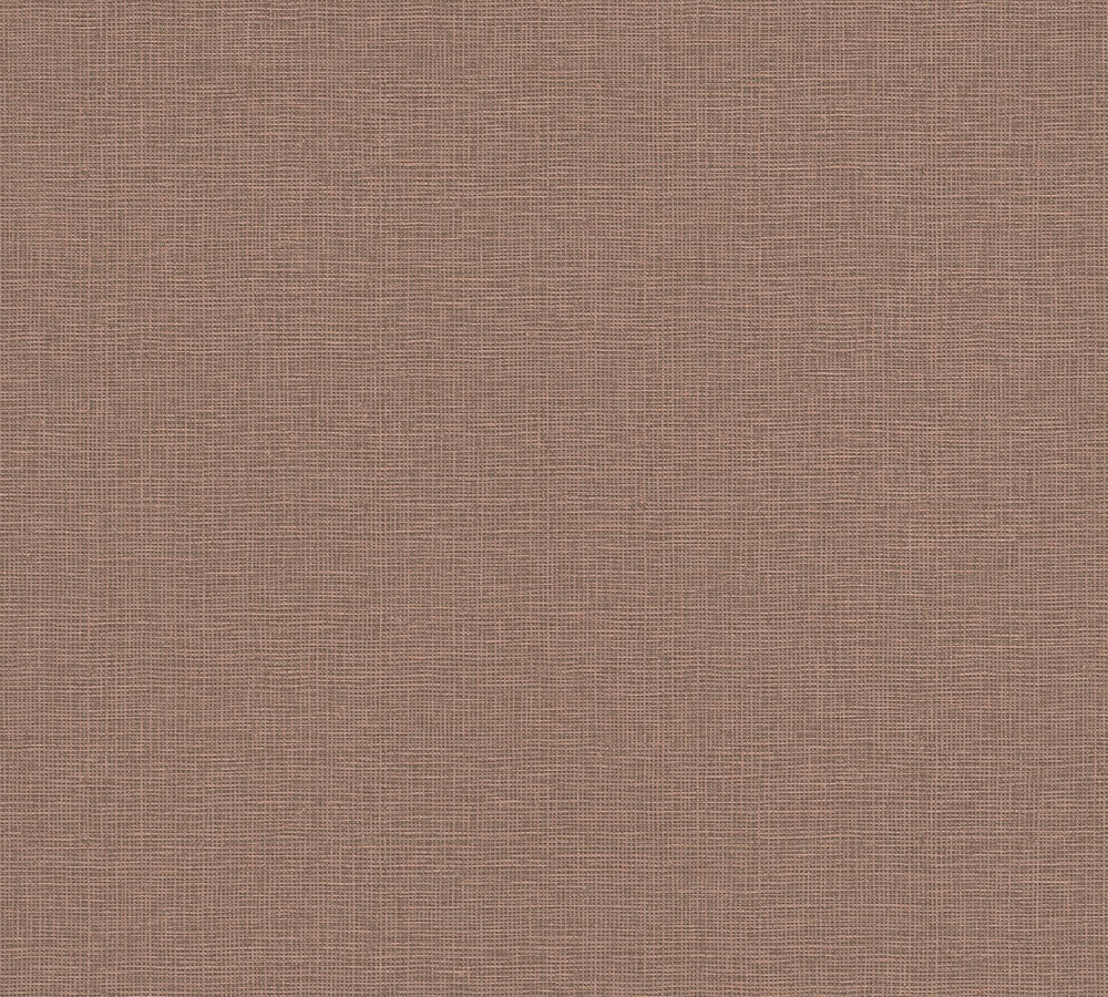 House of Turnowsky - Linen Style plain wallpaper AS Creation Roll Light Brown  389027