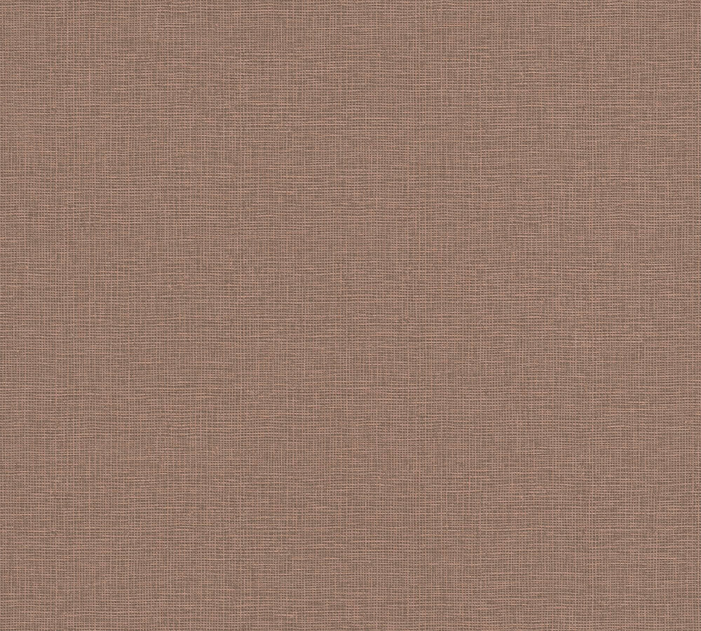 House of Turnowsky - Linen Style plain wallpaper AS Creation Roll Light Brown  389027
