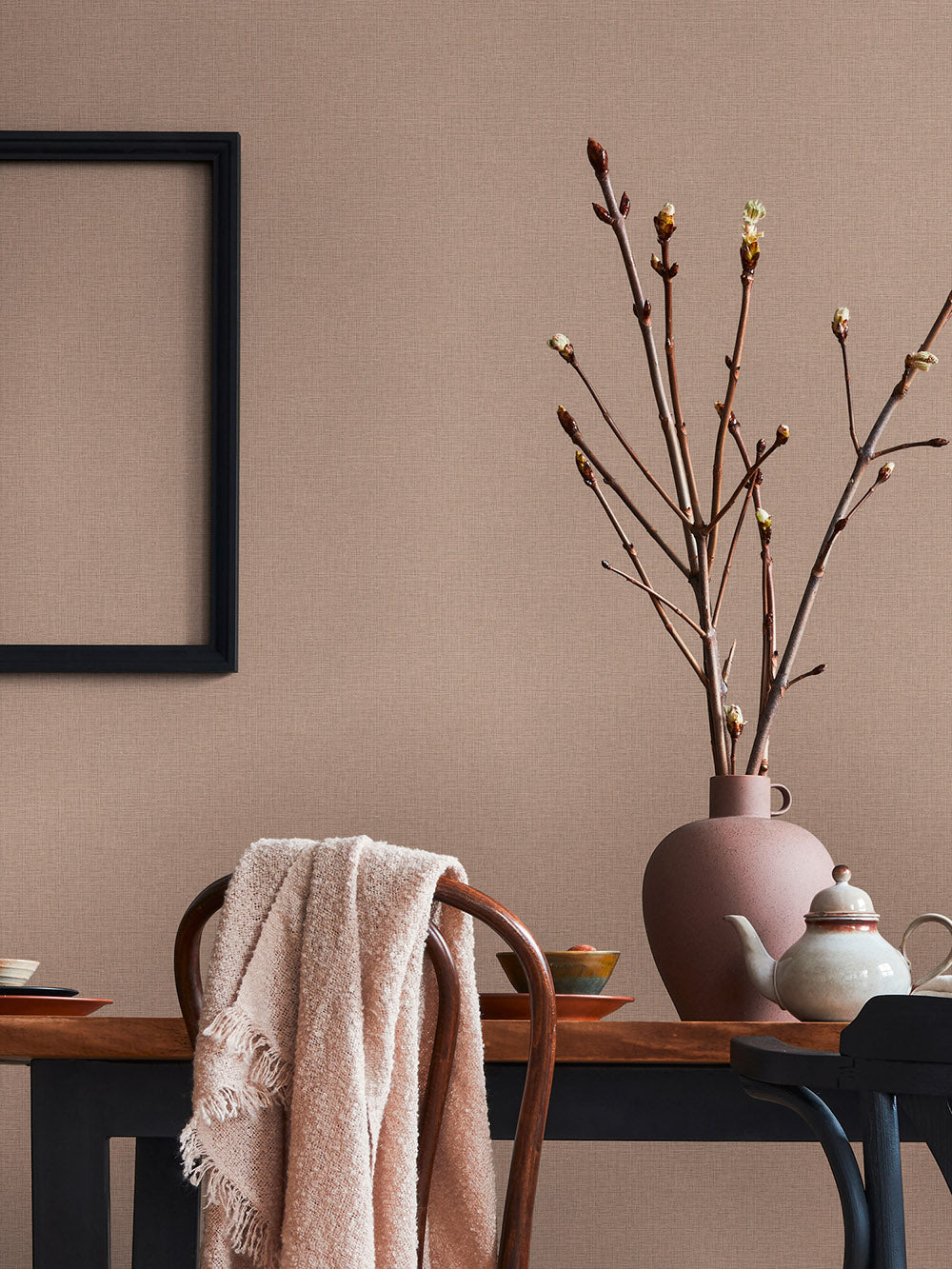 House of Turnowsky - Linen Style plain wallpaper AS Creation    