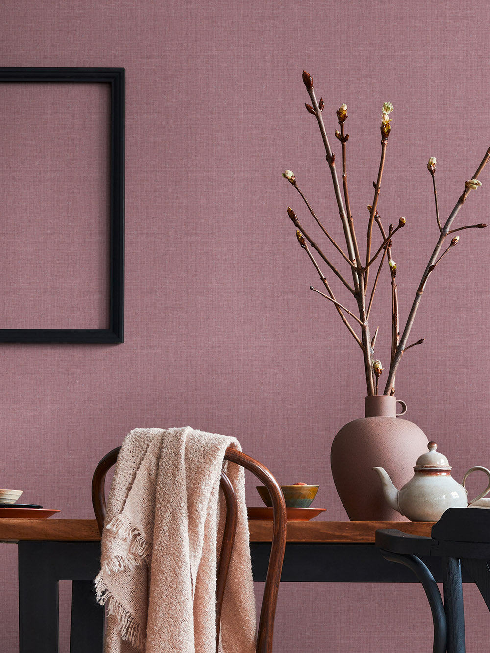 House of Turnowsky - Linen Style plain wallpaper AS Creation    