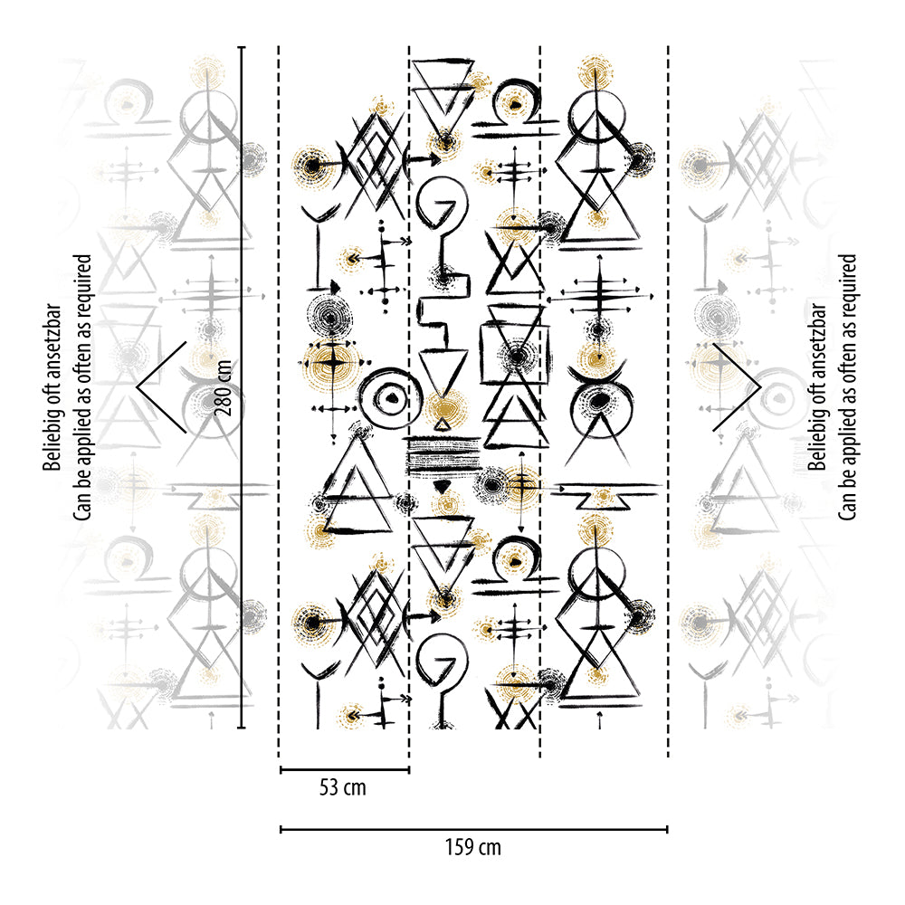 The Wall 2 - Ancient Symbols smart walls AS Creation    