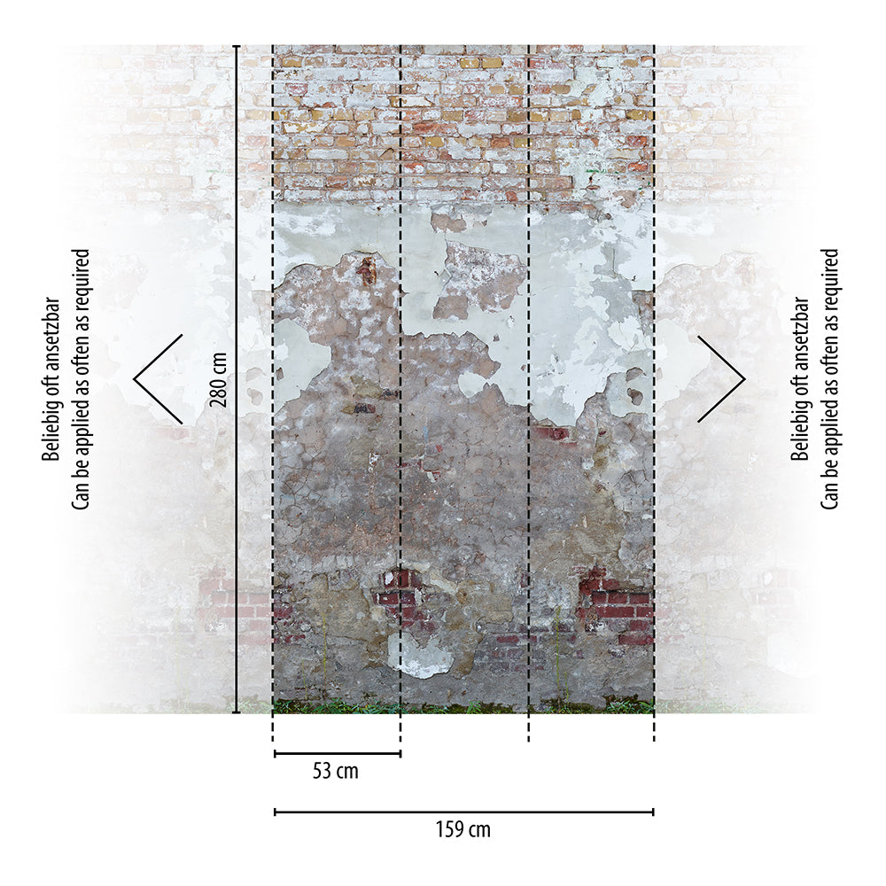 The Wall 2 - Distressed Brick smart walls AS Creation    