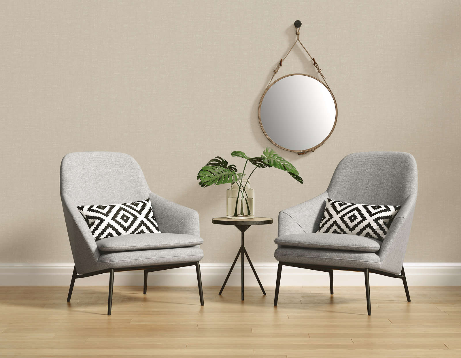 Nara - Mottled Plain plain wallpaper AS Creation    