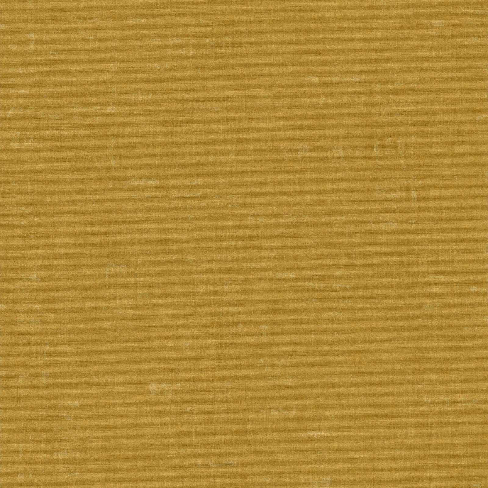 Nara - Mottled Plain plain wallpaper AS Creation Roll Yellow  387455