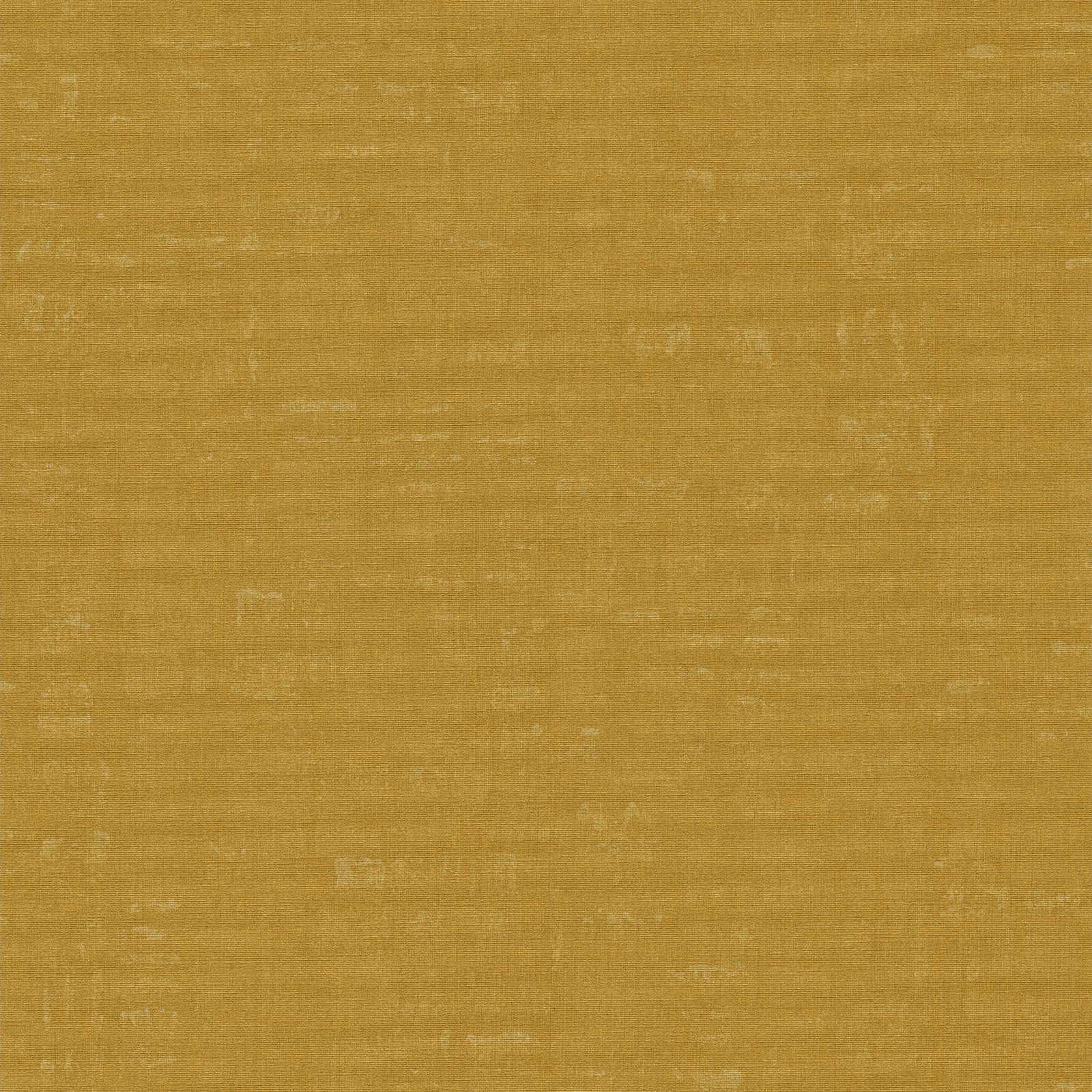 Nara - Mottled Plain plain wallpaper AS Creation Roll Yellow  387455