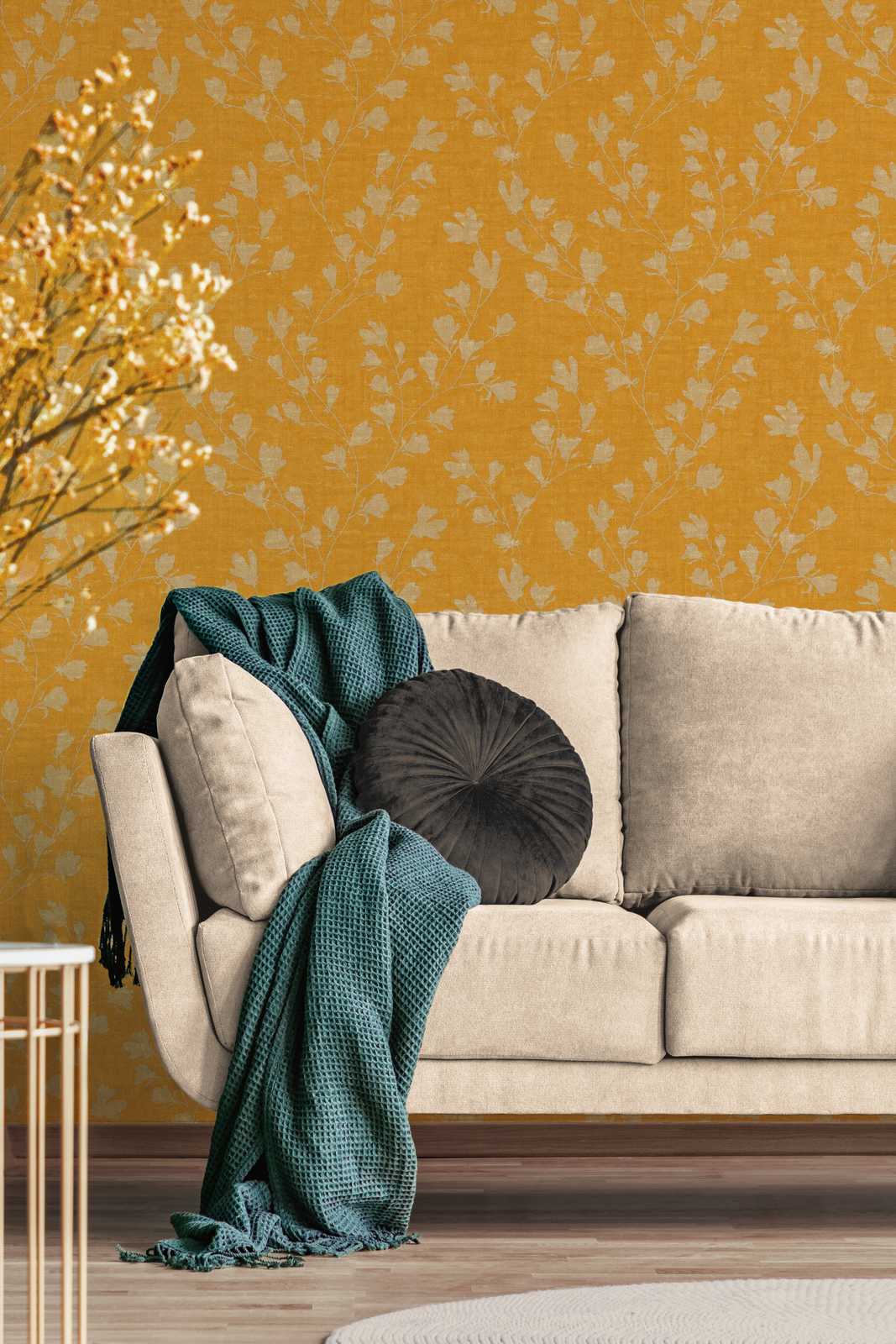 Nara - Leaf Motif botanical wallpaper AS Creation    