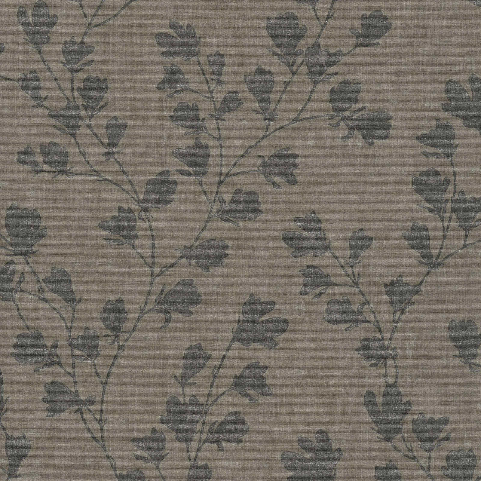 Nara - Leaf Motif botanical wallpaper AS Creation Roll Brown  387472
