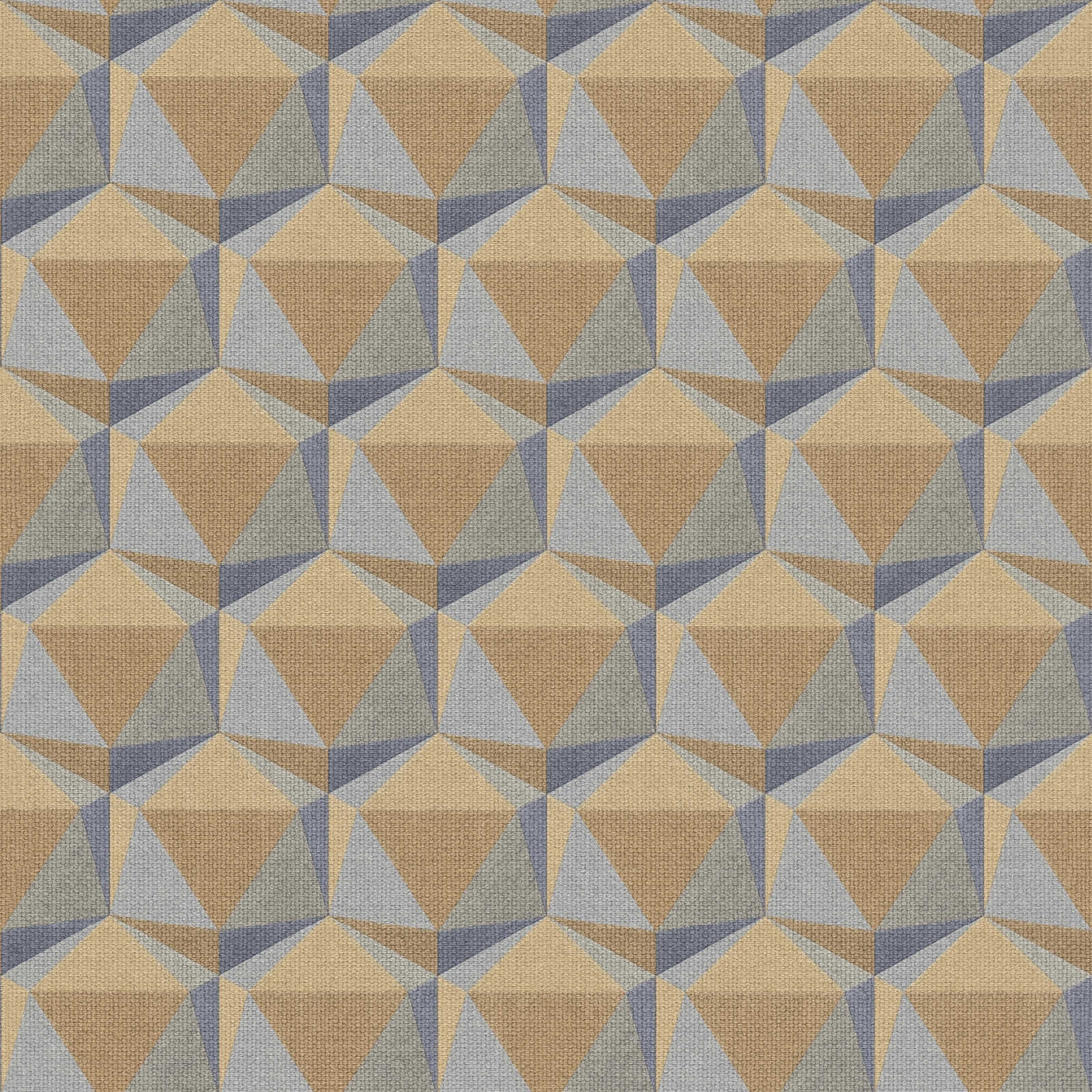 Nara - 3D Retro geometric wallpaper AS Creation Roll Multi Coloured  387483