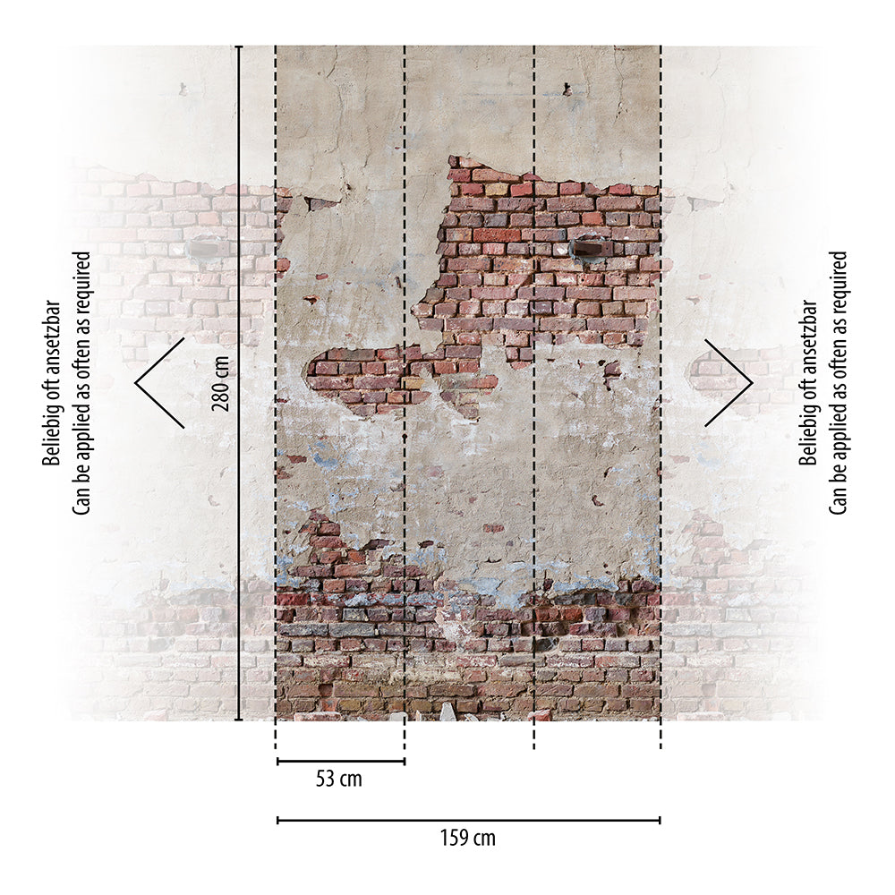 The Wall 2 - Rendered Brick smart walls AS Creation    