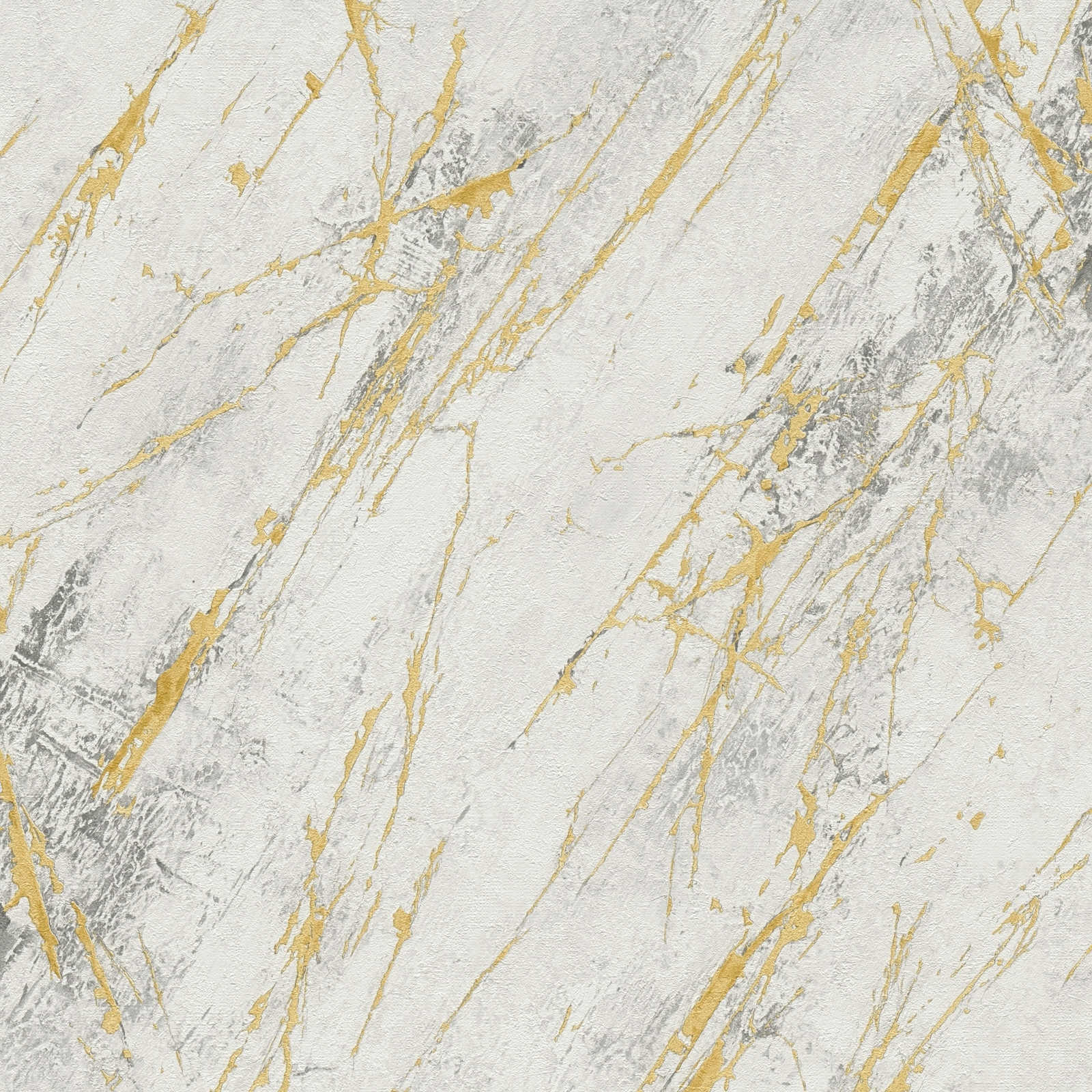 The Bos - Marble industrial wallpaper AS Creation Roll Dark Cream  388173