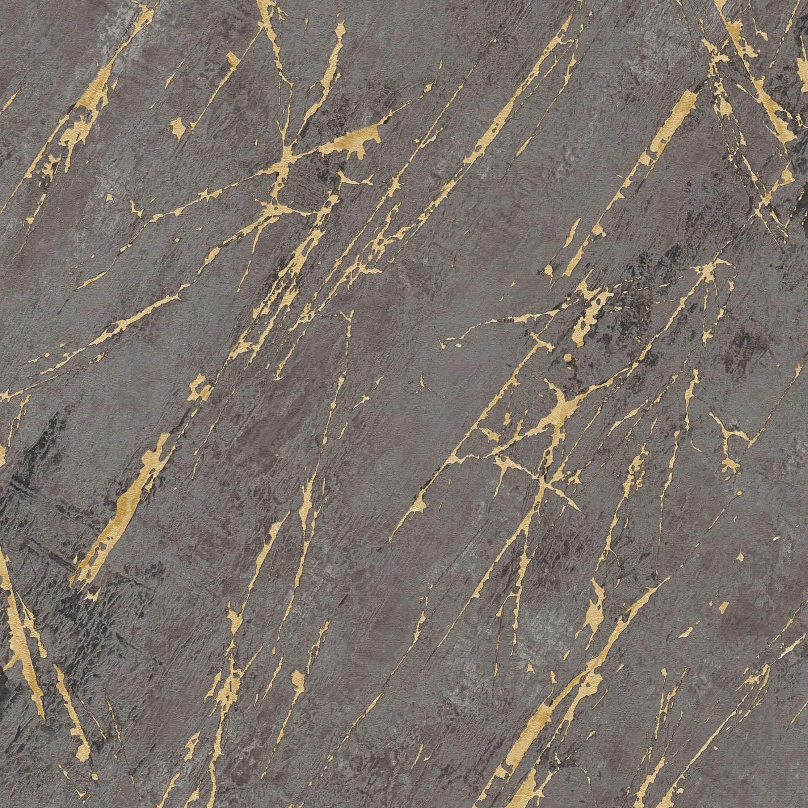 The Bos - Marble industrial wallpaper AS Creation Roll Dark Grey  388175