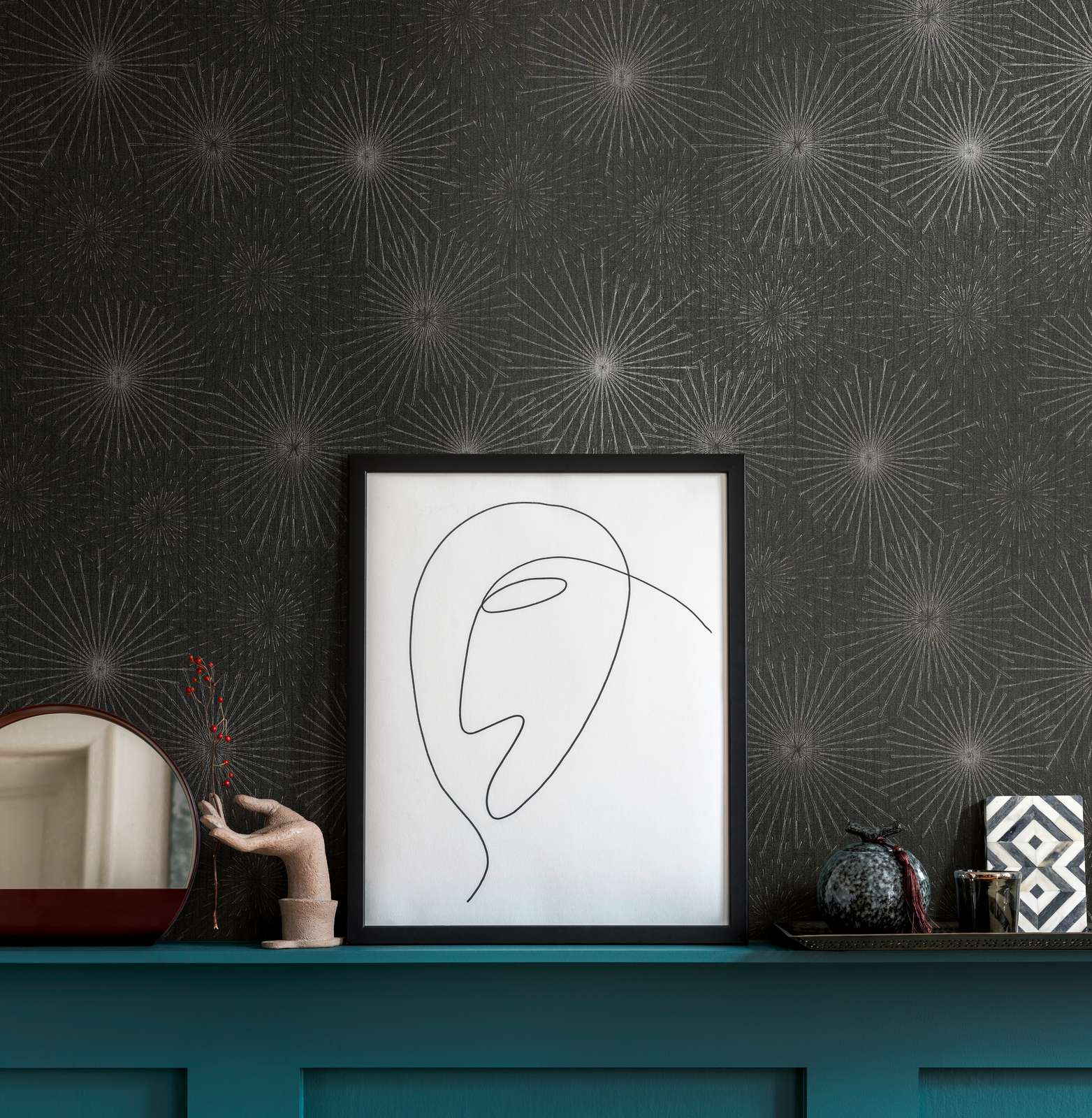 The Bos - Starburst geometric wallpaper AS Creation    