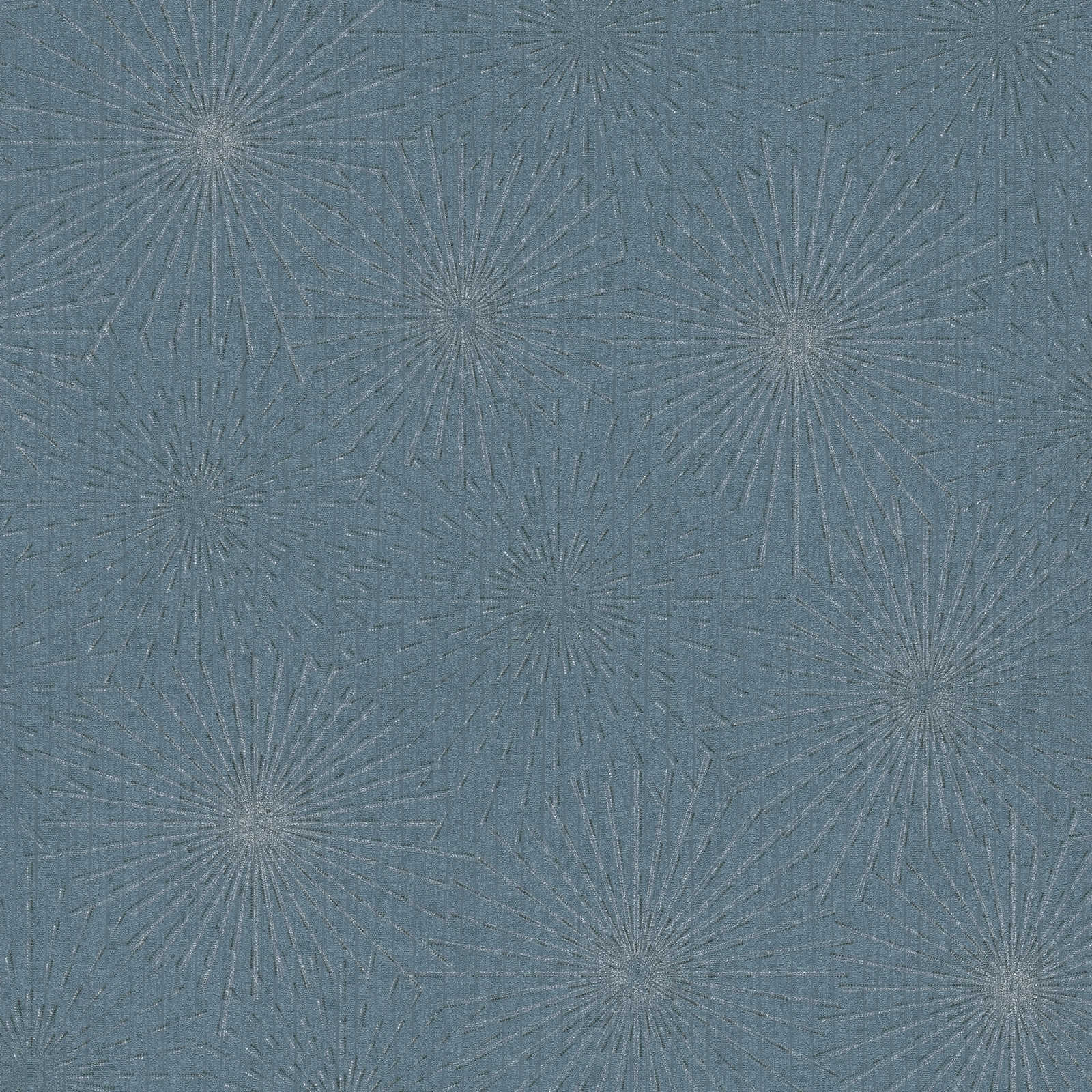 The Bos - Starburst geometric wallpaper AS Creation Roll Blue  388182