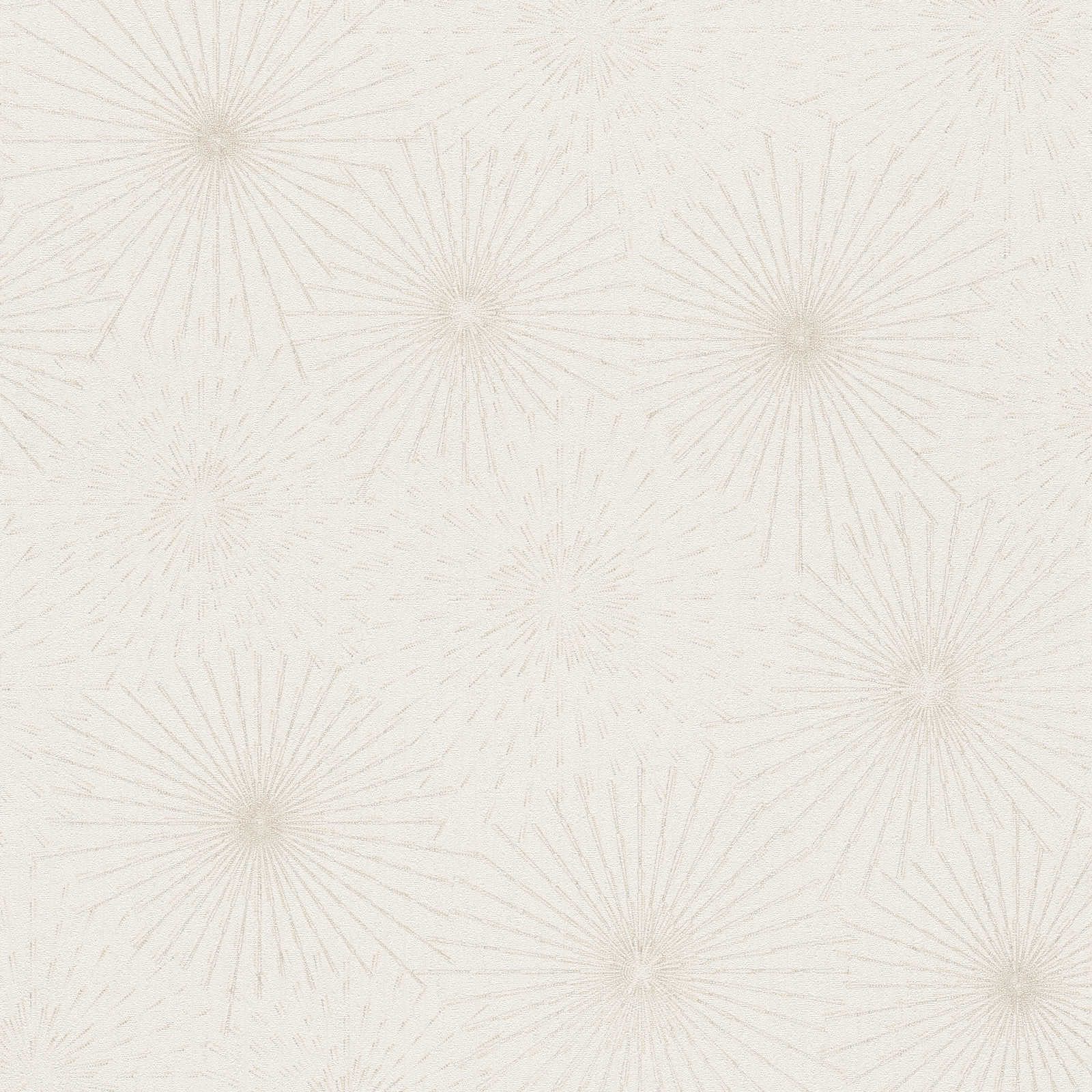 The Bos - Starburst geometric wallpaper AS Creation Roll Light Grey  388184