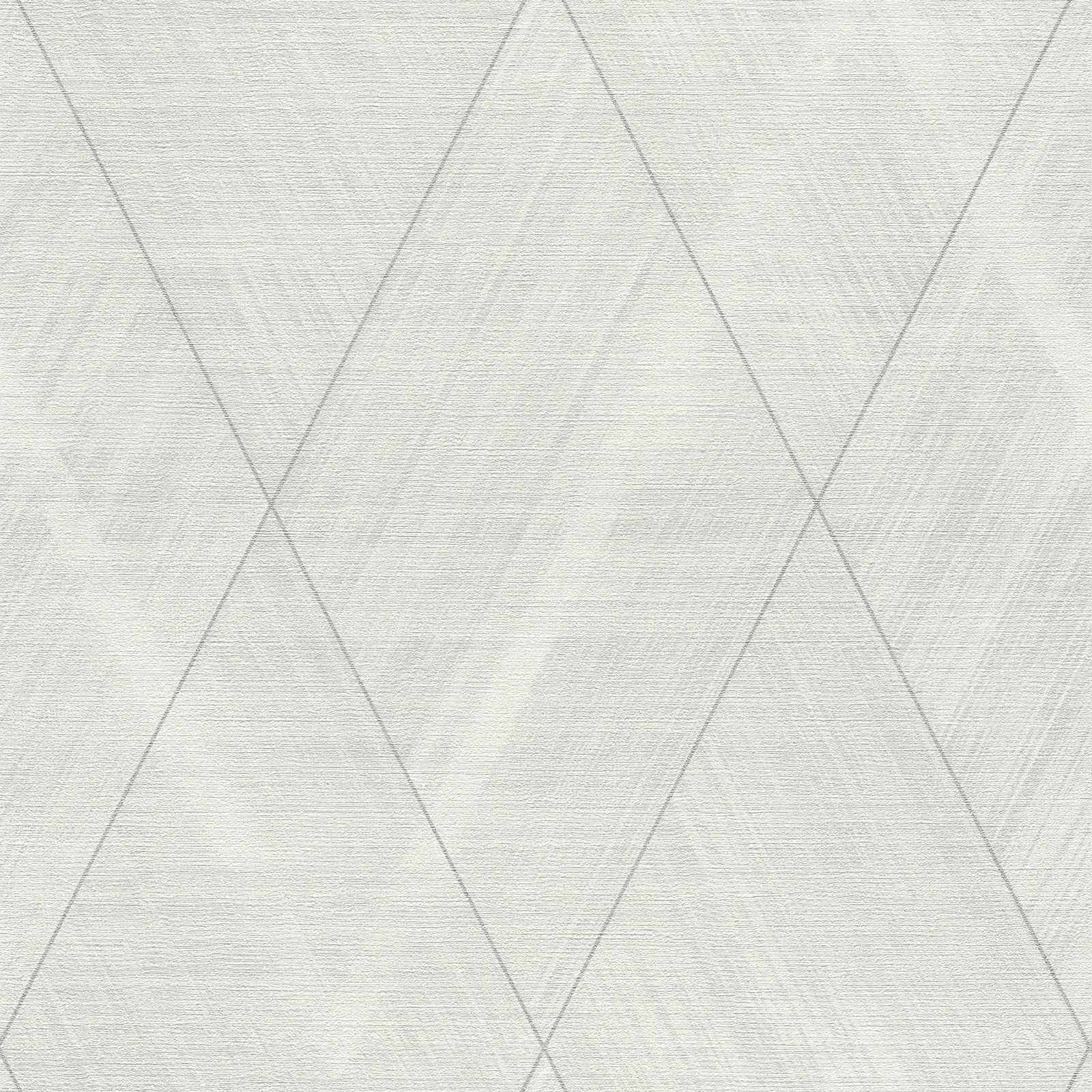 The Bos - Chevron geometric wallpaper AS Creation Roll Light Grey  388243