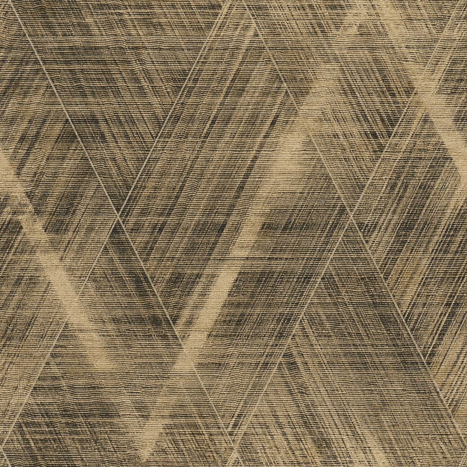 The Bos - Chevron geometric wallpaper AS Creation Roll Gold  388245