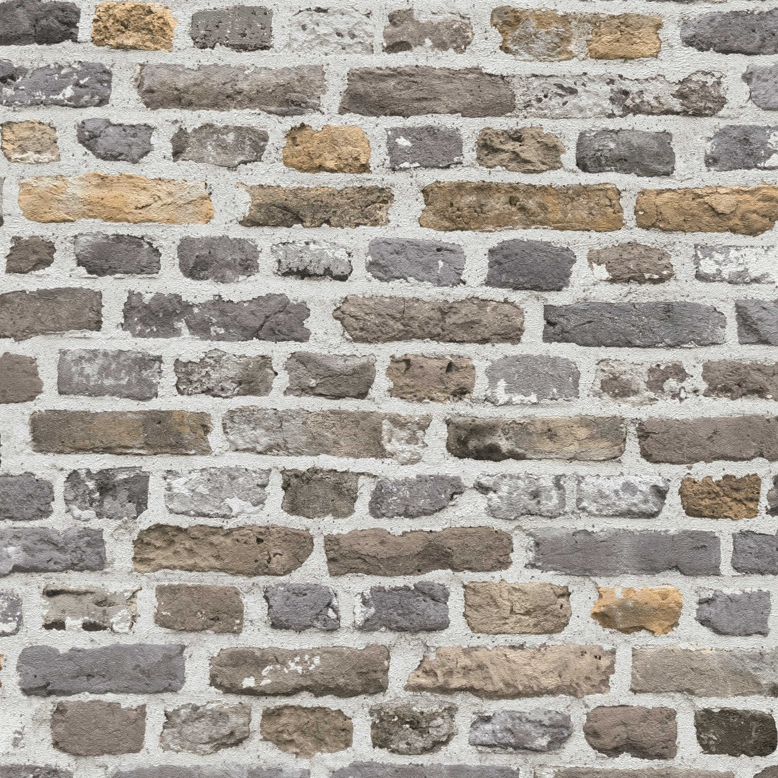 The Bos - Brick Wall industrial wallpaper AS Creation Roll Grey  388292
