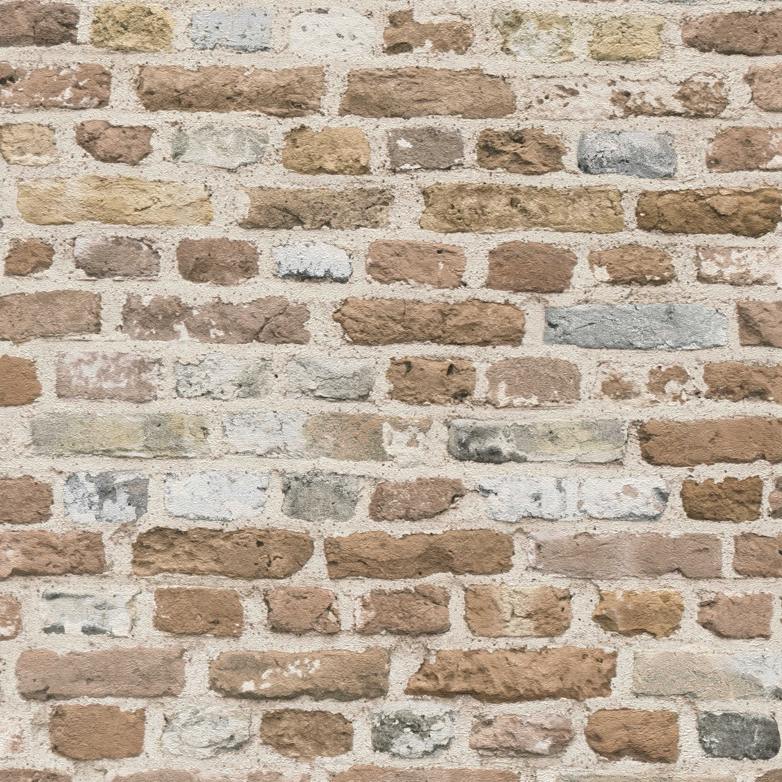 The Bos - Brick Wall industrial wallpaper AS Creation Roll Brown  388293