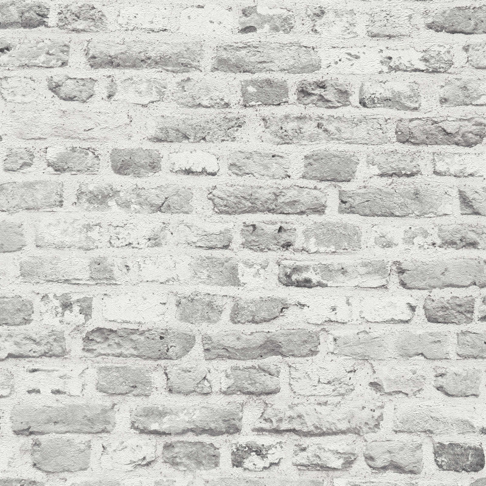The Bos - Brick Wall industrial wallpaper AS Creation Roll Light Grey  388294