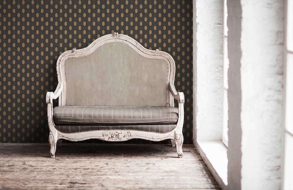 Absolutely Chic - Polka-Diamond Chic geometric wallpaper AS Creation    