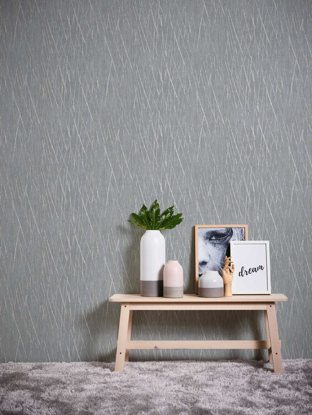 Hygge 2 -  Shimmer Lines stripe wallpaper AS Creation    