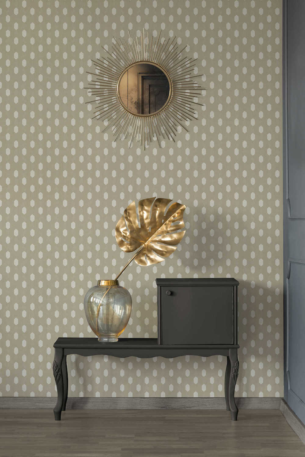 Absolutely Chic - Polka-Diamond Chic geometric wallpaper AS Creation    