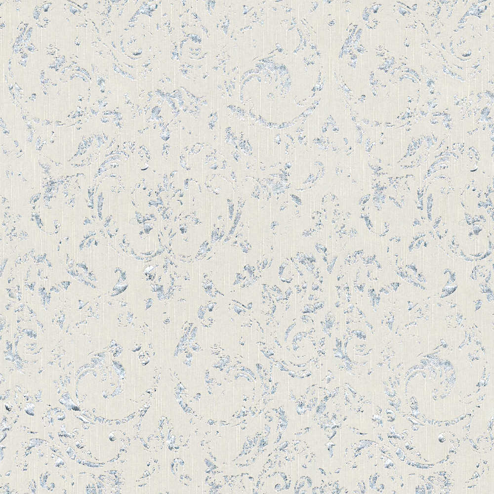 Metallic Silk textile wallpaper AS Creation Roll White  306601