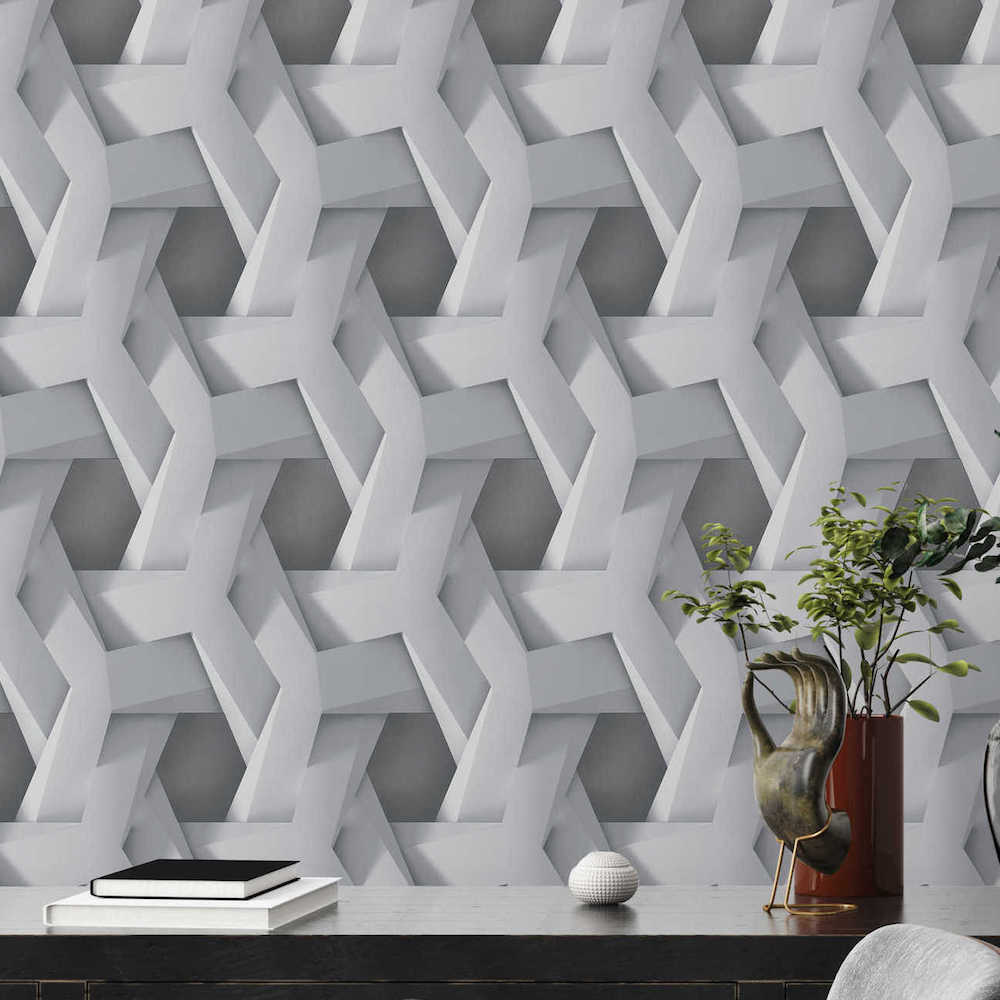 Pint Walls - Geo 3D geometric wallpaper AS Creation    