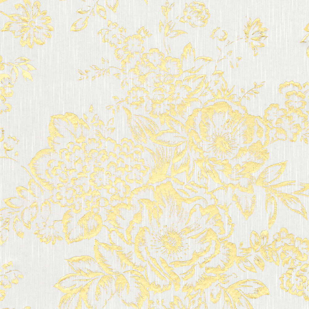 Metallic Silk textile wallpaper AS Creation Roll White  306571