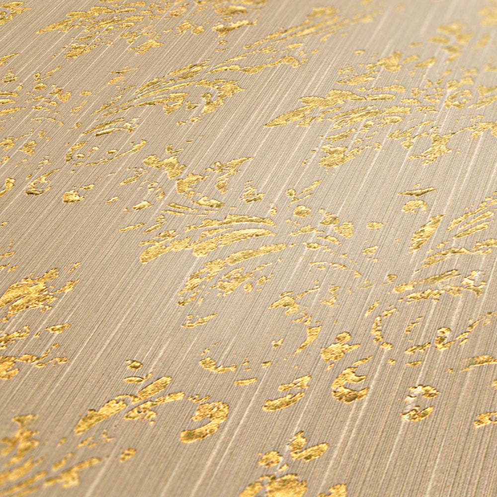 Metallic Silk textile wallpaper AS Creation    