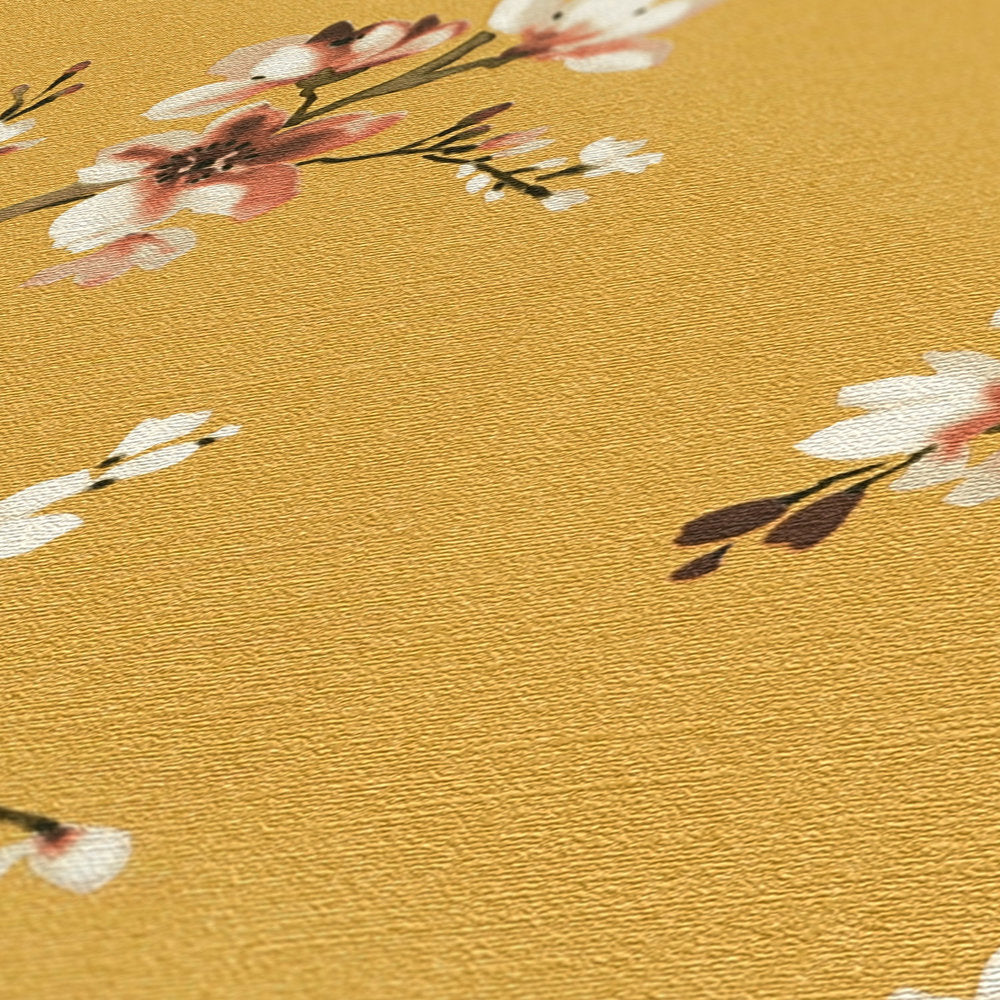 Desert Lodge - Cherry Blossom botanical wallpaper AS Creation    