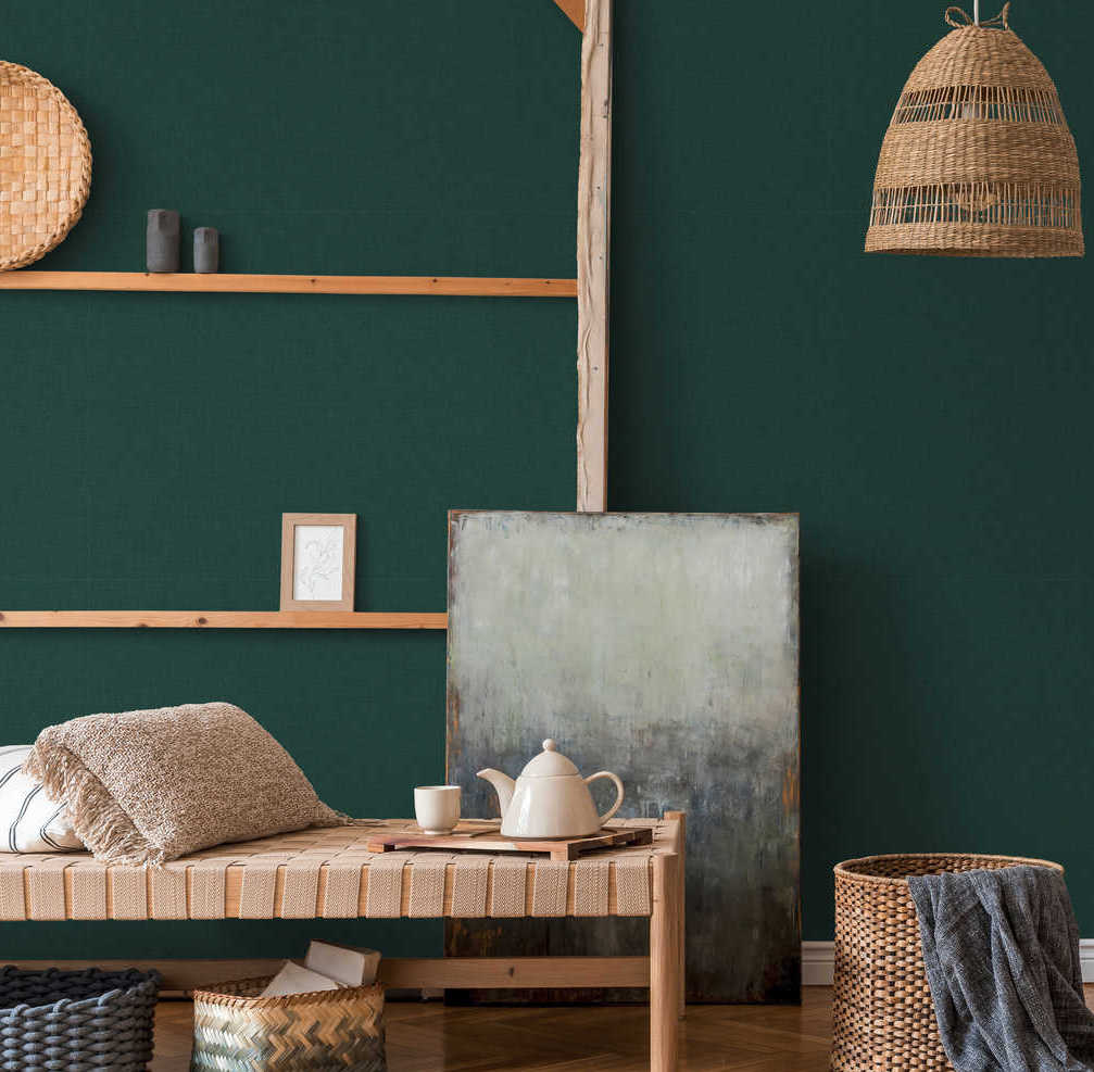 Metropolitan Stories 2 - Seamless Linen Look Sophistication plain wallpaper AS Creation    