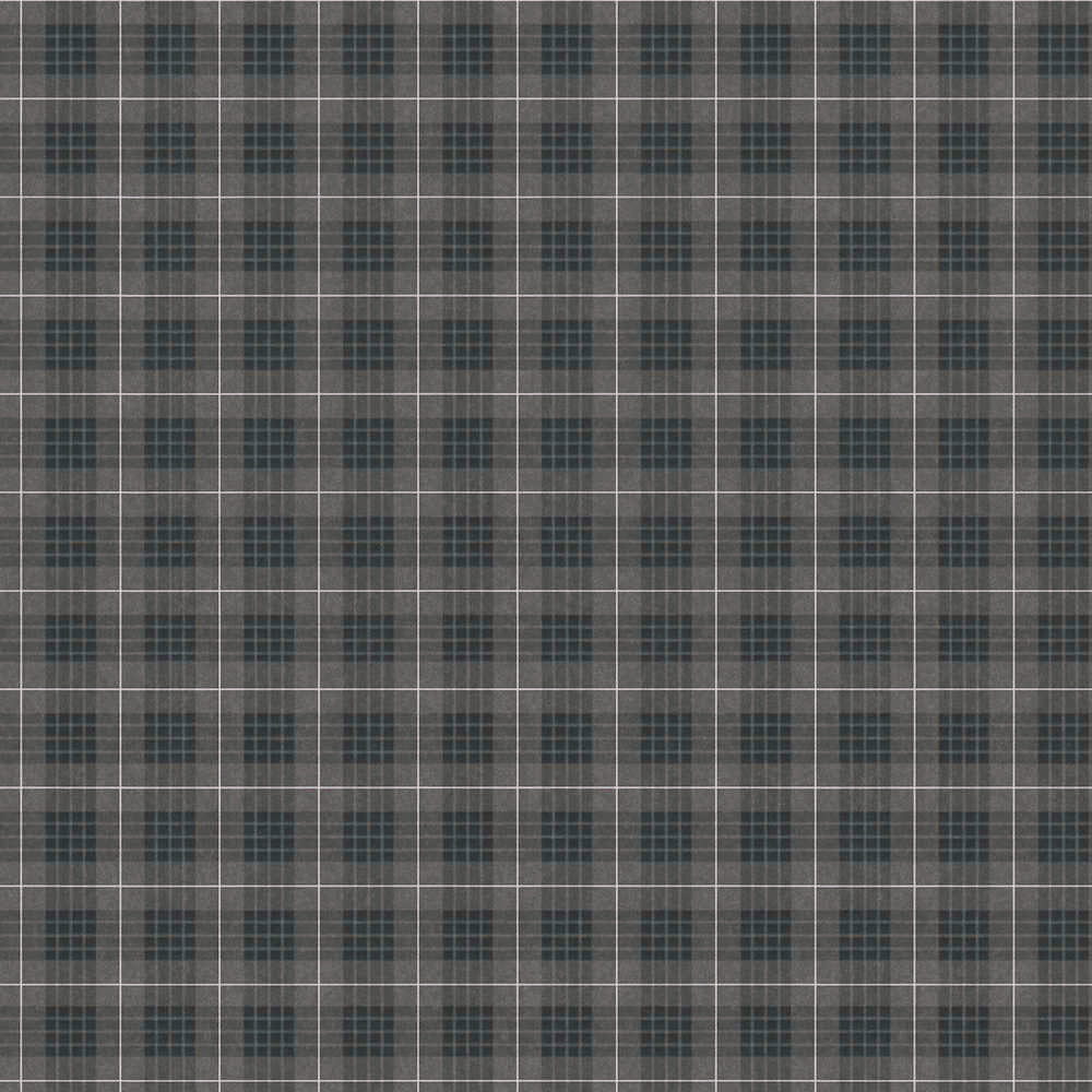 Art of Eden - Checkered Flannel geometric wallpaper AS Creation Roll Dark Grey  390648