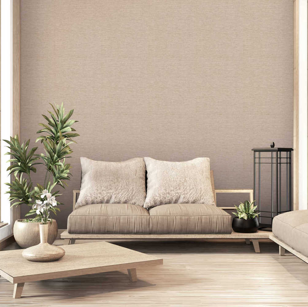 Metropolitan Stories 2 - Luxe Raw Linen Texture plain wallpaper AS Creation    