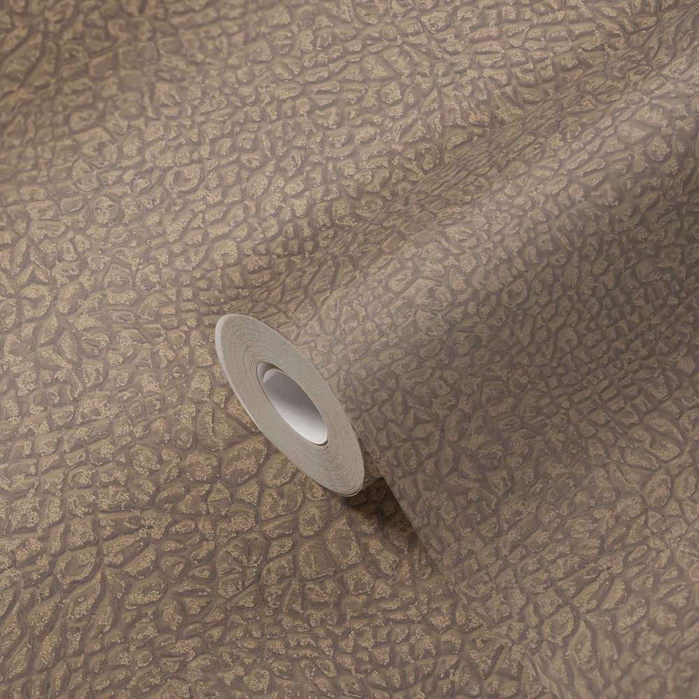 Absolutely Chic - Leather Metallic bold wallpaper AS Creation    