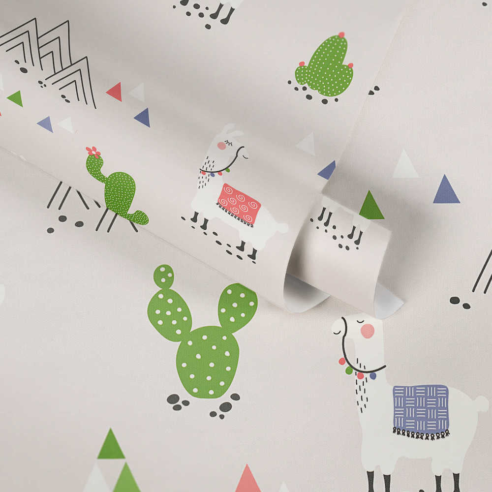 Boys & Girls 6 - Alpaca & Cactus kids wallpaper AS Creation    
