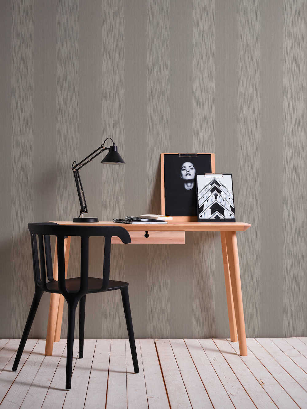 Tessuto - Textured Stripe textile wallpaper AS Creation    