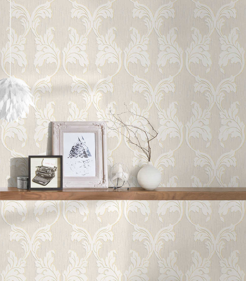 Tessuto - Textured Filigree textile wallpaper AS Creation    
