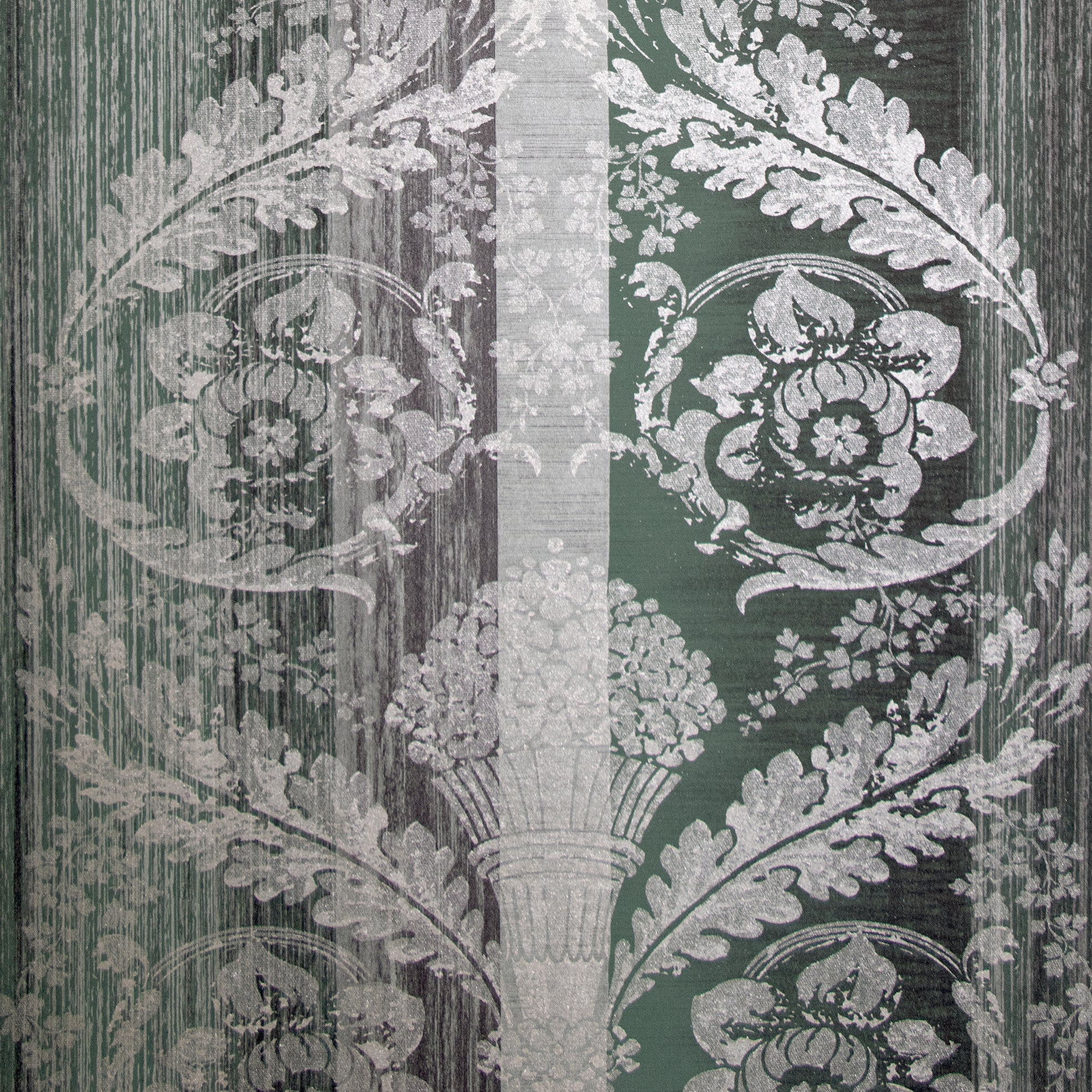 Adonea - Nerites damask wallpaper Hohenberger Roll Green  64293