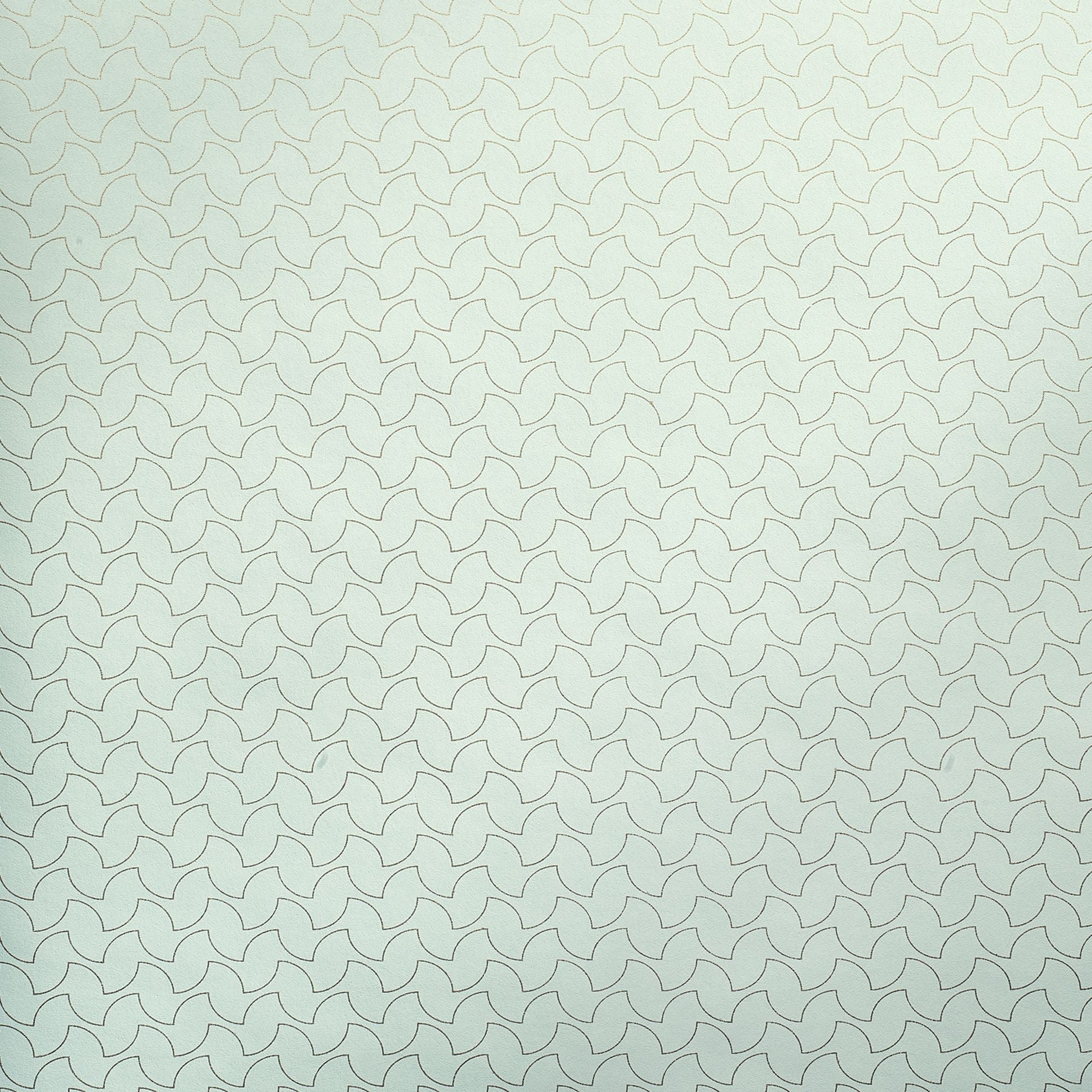 Slow Living - Balance geometric wallpaper Hohenberger Roll Light Green  64668