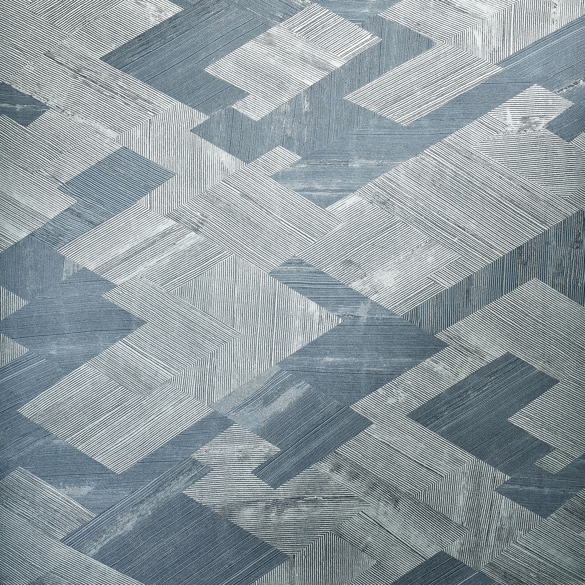 Slow Living - Senses geometric wallpaper Hohenberger Roll Blue  64678