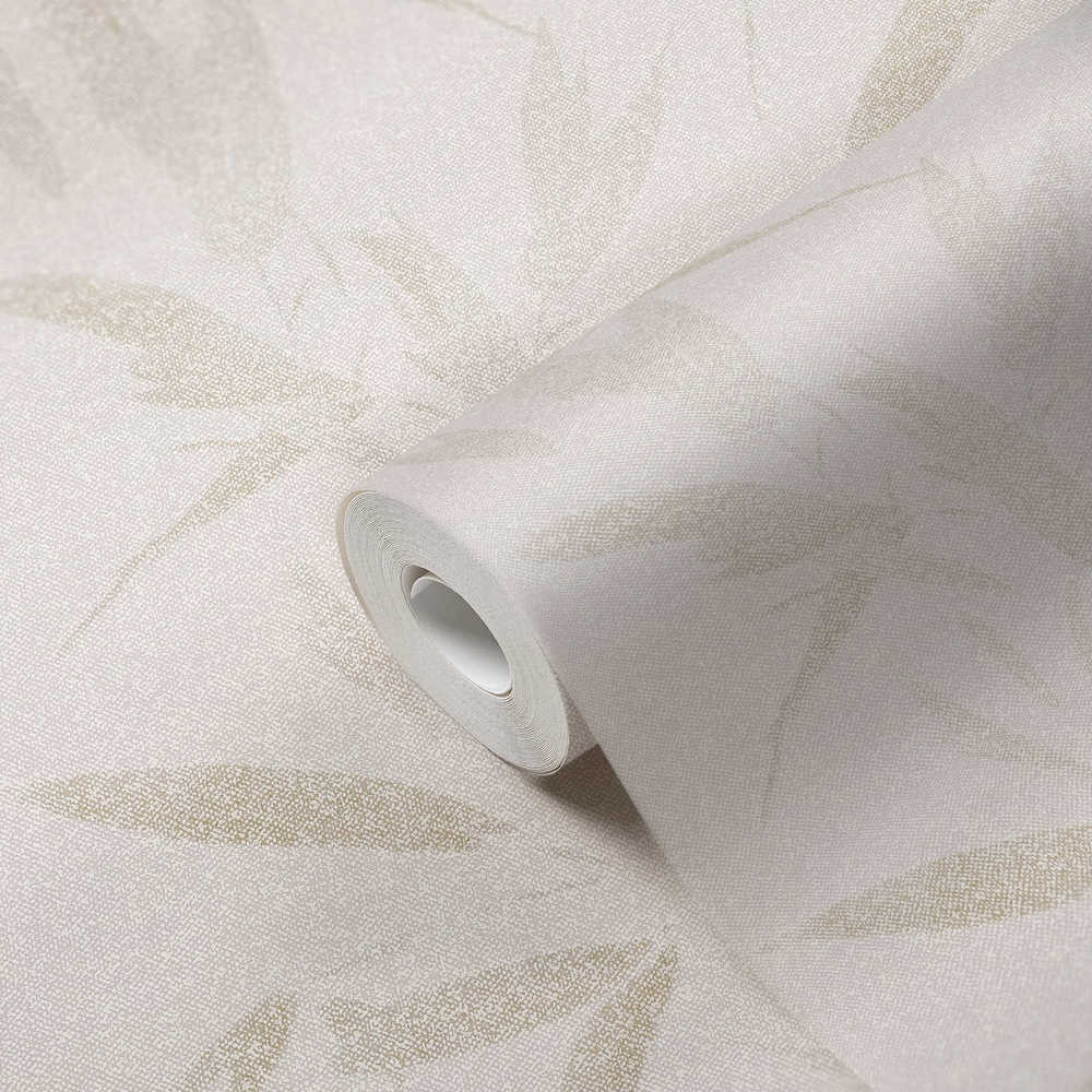 New Elegance - Textured  Leaves botanical wallpaper AS Creation    