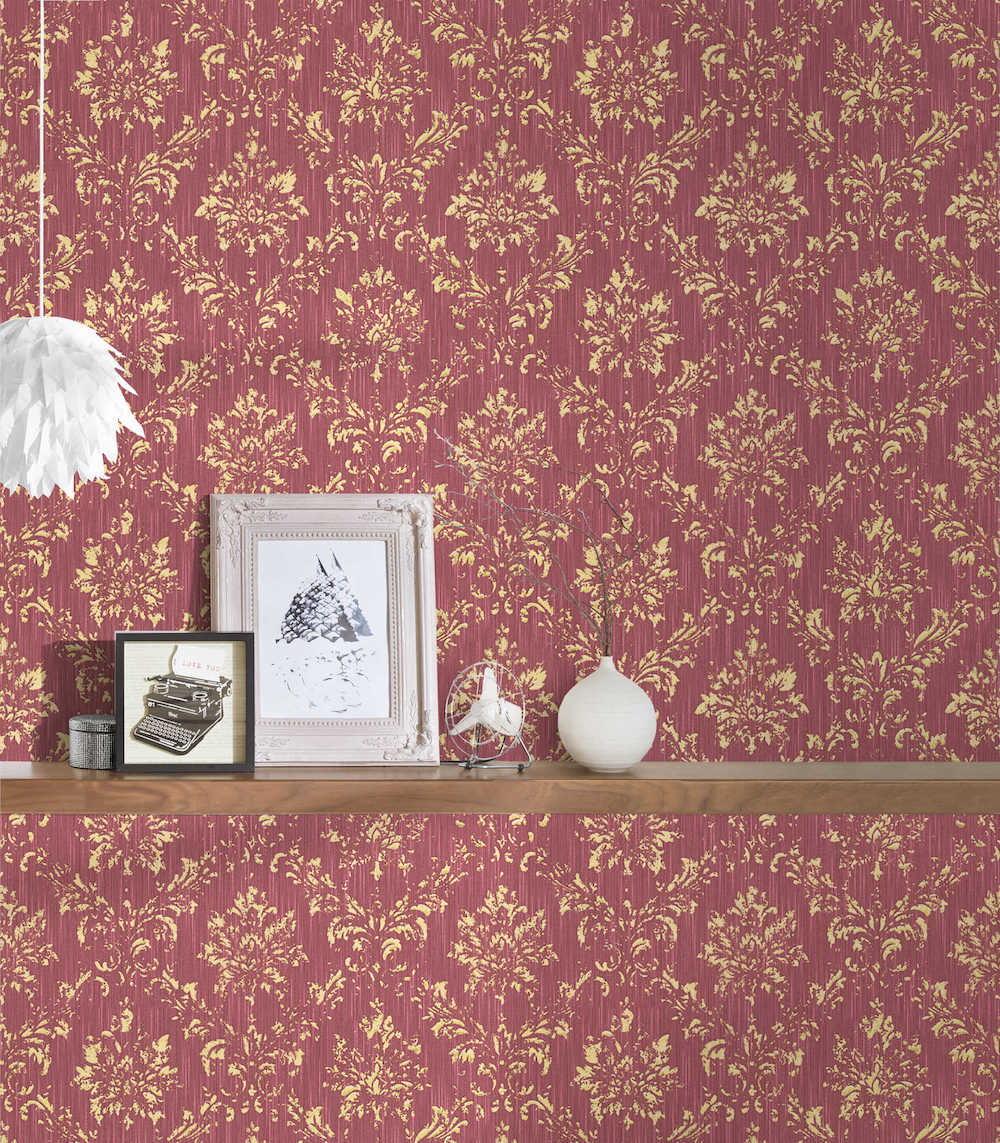 Metallic Silk textile wallpaper AS Creation    