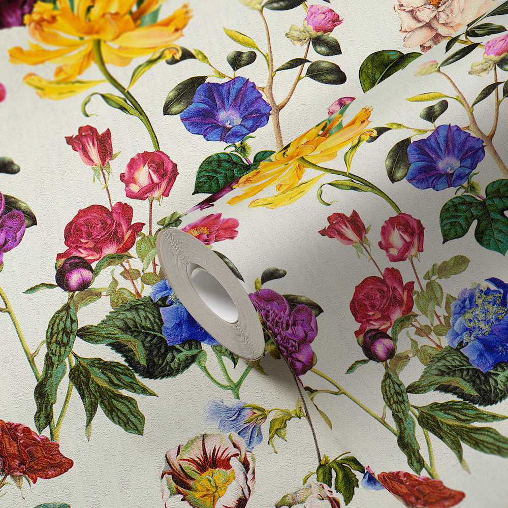 Trendwall - Glowing Flowers botanical wallpaper AS Creation