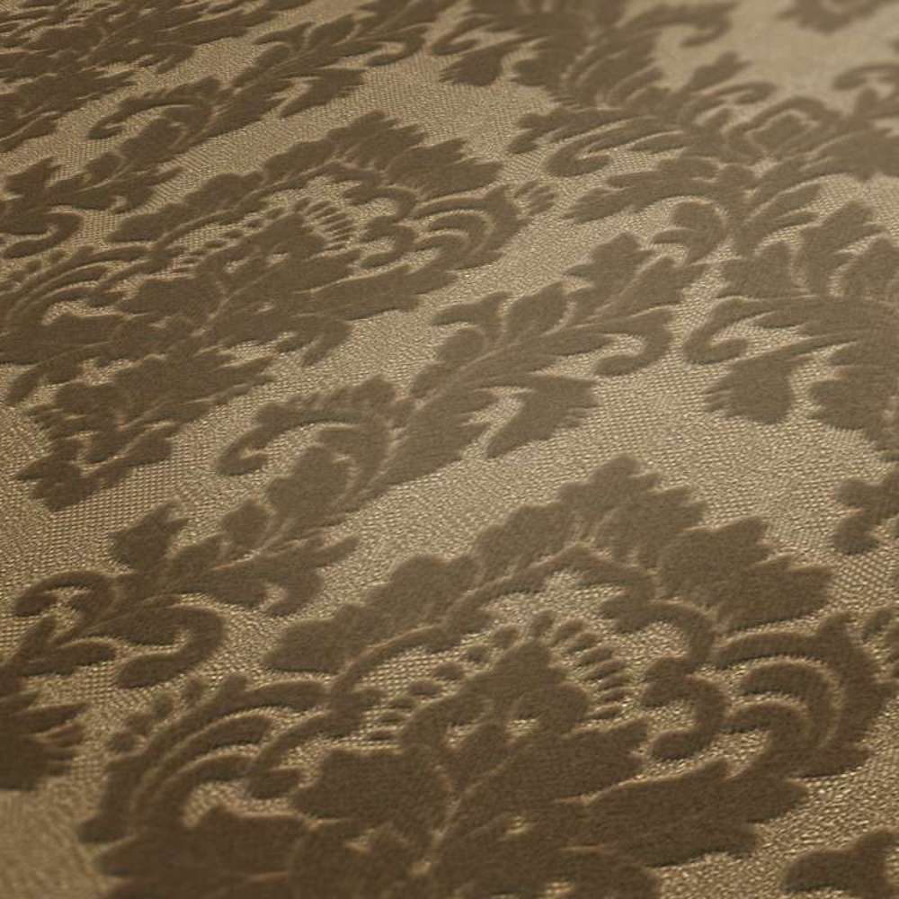 Castello - Flocked Damask Opulence textile wallpaper AS Creation    