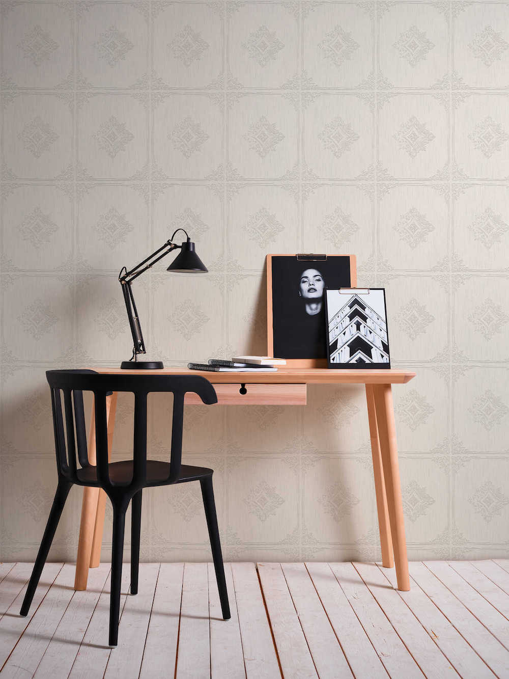 Tessuto 2 - Textural Tiles textile wallpaper AS Creation    