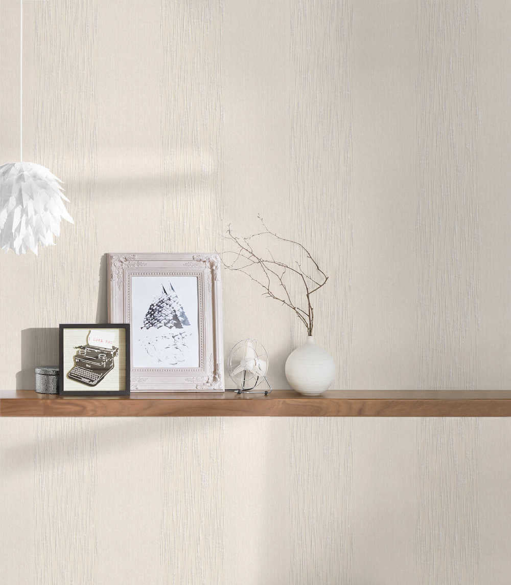 Tessuto - Textured Stripe textile wallpaper AS Creation    