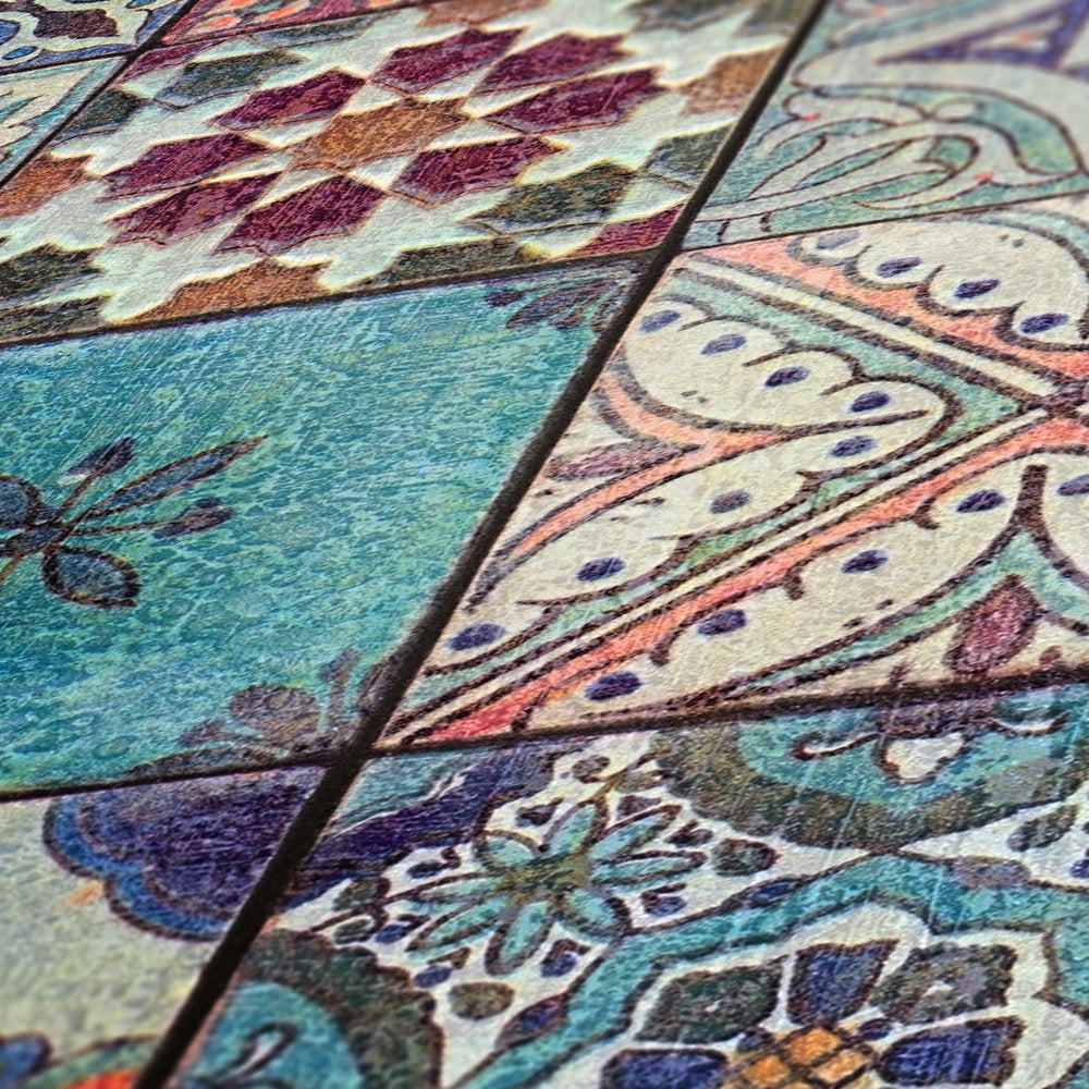 Bude 2.0 - Boho Tiles industrial wallpaper AS Creation    
